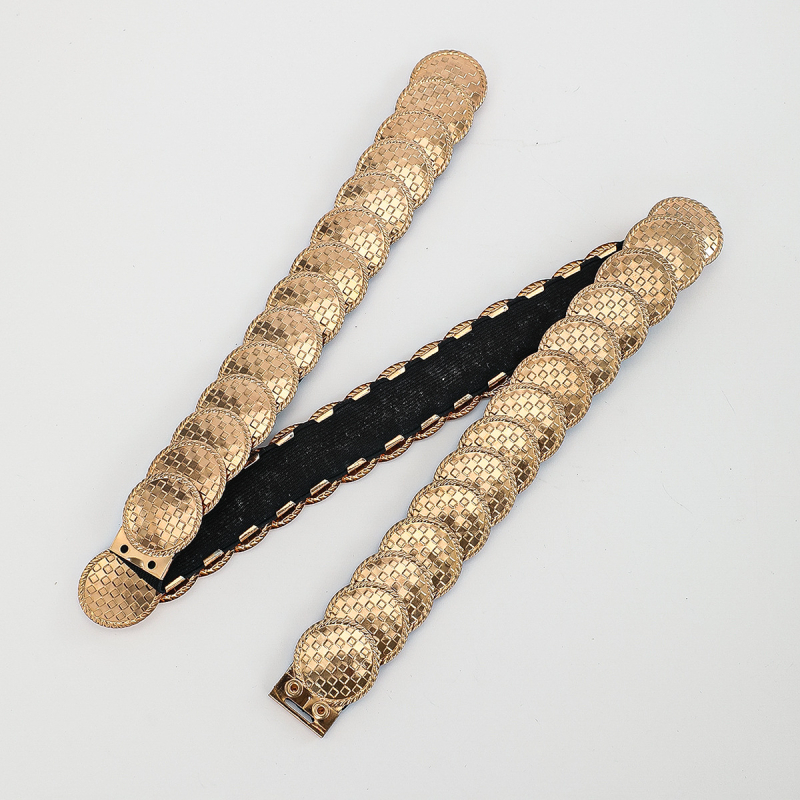 Piiriülene Euroopa ja Ameerika naistele mõeldud metallist mündiga vöökett, naiste universaalse mustriga mündiga vöökett