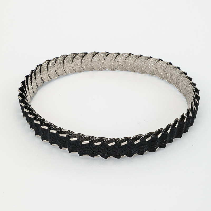 Piiriülene Euroopa ja Ameerika naistele mõeldud metallist mündiga vöökett, naiste universaalse mustriga mündiga vöökett