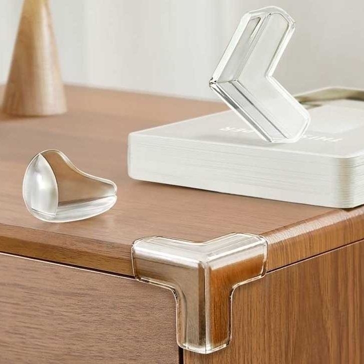 Laua nurk täisnurga all kokkupõrkevastane nurgakaitse lastele kokkupõrkevastane aknakate pehme nurgaga silikoonist lauakaitsekate