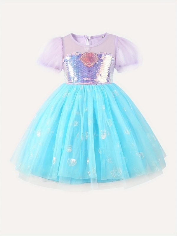 Ljetna dječja pahuljasta baletna suknja za djevojčice, modna haljina sirene sa šljokicama i princeze