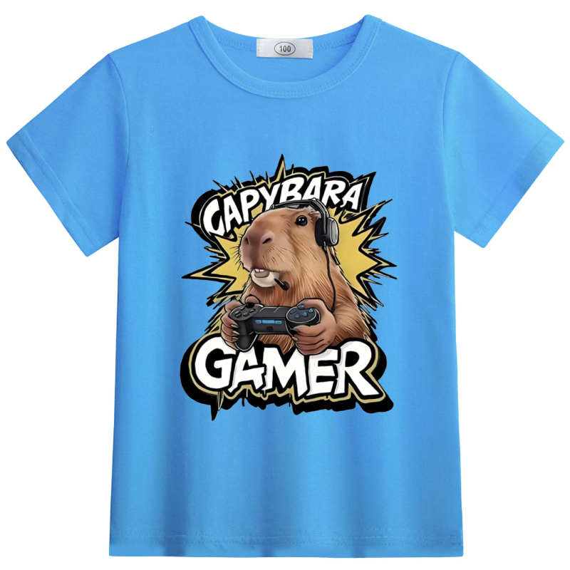 Spot New Capybara Capybara laste suvine kerge lühikeste varrukatega T-särk 63122