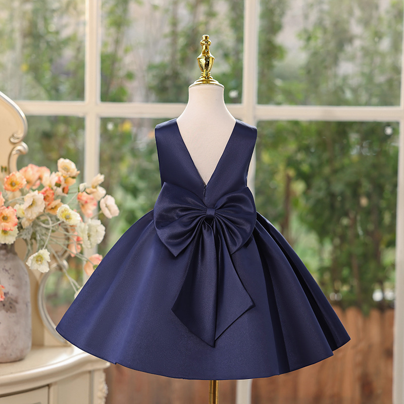 Beebikleit sünnipäevaprintsessileit lipsuga armsa stiiliga üheaastane pontoonkleit 2025 uus tüdrukute suvine kleit