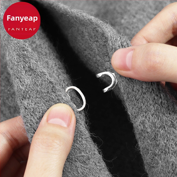 Tasuta saatmine/10Y peidetud pannal Aa1S60-mantli konksuga pannal metallist krae konksuga vormiriietuse pannal naaritsa karusnahast