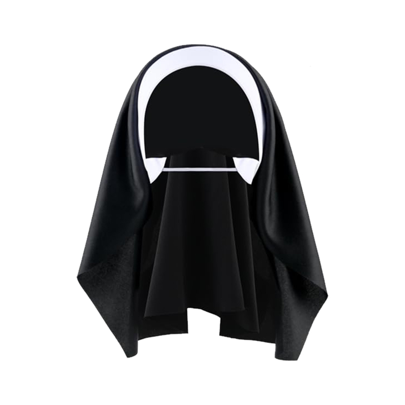 Halloweeni nunnade hidžaabi kostüüm, misjonäride ristiga rinnahoidja COSPLAY, Cosplay