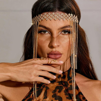 Eristuv ja populaarne lääne regiooni laubakett, kuulus etnilise stiiliga rhinestone`i tutiga juuksepael, ehhinopaelaga peakatted naistele