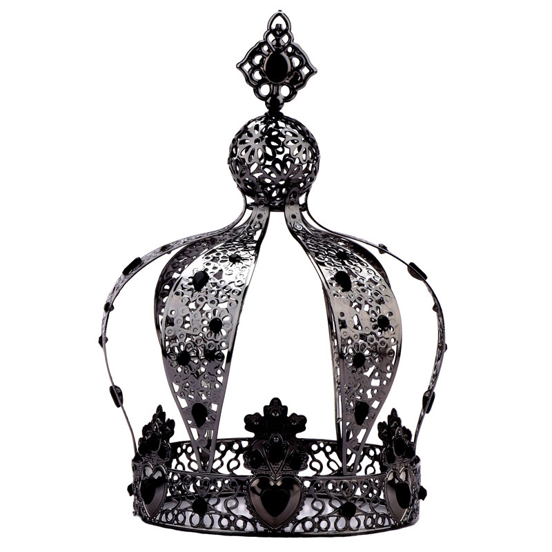Karšto pardavimo pilies šventinė karūnos dekoracija vestuvių vakarėlio papuošalai deivės šventinės formos karūna tarpvalstybiniai sprogimai