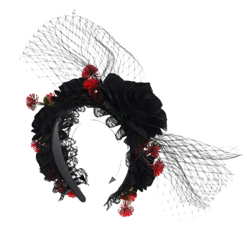 Αξεσουάρ για το Halloween Headband Party Headband με μάγισσα και εξατομικευμένο φόρεμα, αξεσουάρ μαλλιών με λουλούδια