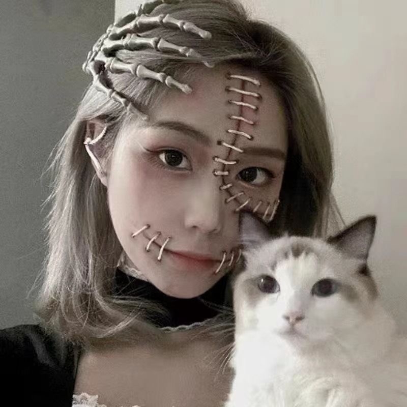 Anime plišana ukosnica za kosu s mačjim ušima, djevojka mačka, Moe Niang Yujie Lori COSPLAY, anime ukosnica za kosu s kuglastom lisicom