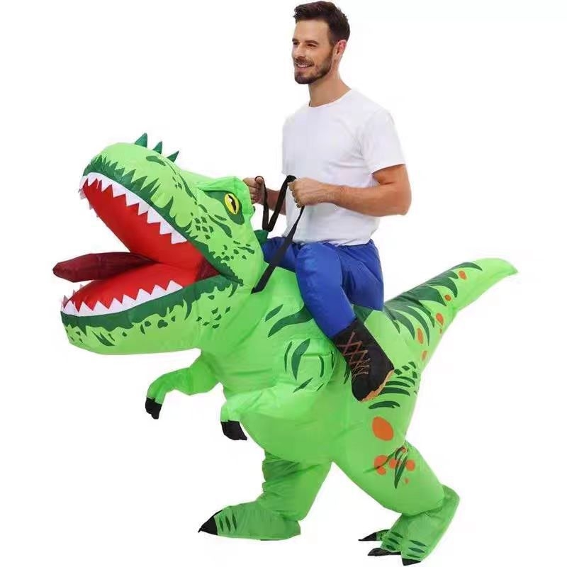 Halloween călărie dinozaur recuzită dublă creastă dragon gonflabil îmbrăcăminte performanță recuzită amuzantă călărie dublă creastă dragon gonflabil îmbrăcăminte