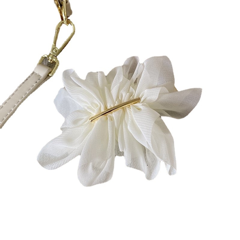 Superhaldjas elegantne lilleline šifoonist juuksenõel, naiste seljapea, vedruklamber, suvine juuksenõel, hobusesaba peakate