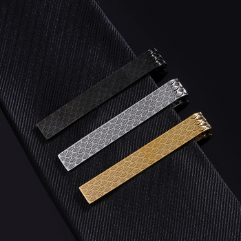 Uued tipptasemel skaalamustriga kraega rõivaaksessuaarid, titaanterasest meeste ehete aksessuaarid, roostevabast terasest lipsuklambrid, mood