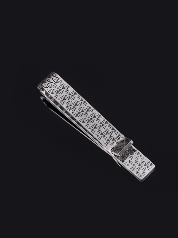 Uued tipptasemel skaalamustriga kraega rõivaaksessuaarid, titaanterasest meeste ehete aksessuaarid, roostevabast terasest lipsuklambrid, mood