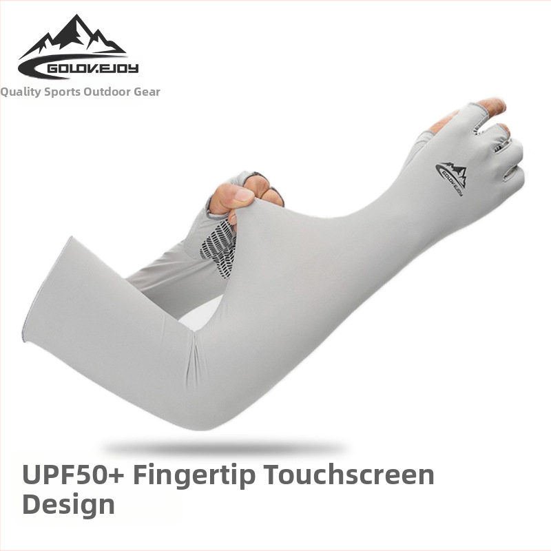 Suvine jääsiidist päikesekaitsekreemi varrukas meestele ja naistele, autojuhtimise, UV-kindlad, kiiresti kuivavad, sõrmedele mitteläbilaskvad kalastuskindad, libisemiskindlad XG32