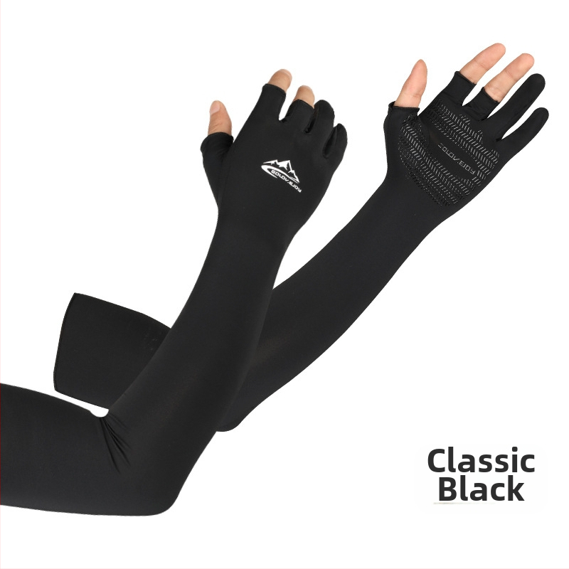 Suvine jääsiidist päikesekaitsekreemi varrukas meestele ja naistele, autojuhtimise, UV-kindlad, kiiresti kuivavad, sõrmedele mitteläbilaskvad kalastuskindad, libisemiskindlad XG32