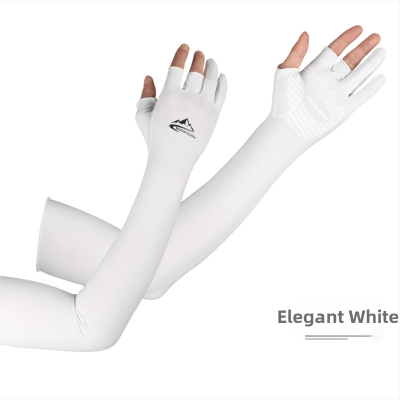 Suvine jääsiidist päikesekaitsekreemi varrukas meestele ja naistele, autojuhtimise, UV-kindlad, kiiresti kuivavad, sõrmedele mitteläbilaskvad kalastuskindad, libisemiskindlad XG32