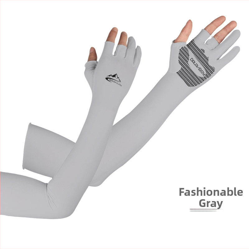 Suvine jääsiidist päikesekaitsekreemi varrukas meestele ja naistele, autojuhtimise, UV-kindlad, kiiresti kuivavad, sõrmedele mitteläbilaskvad kalastuskindad, libisemiskindlad XG32