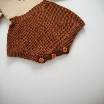Βρεφικό κοστούμι 2023, βρεφική φόρμα, άνοιξη και φθινόπωρο, πλεκτό μάλλινο κοστούμι