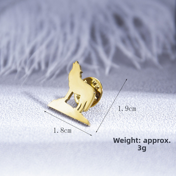 Roostevabast terasest hundiloomaga pross meeste ülikonna jakiga rinnanõel peiupoegade pulmaaksessuaarid trendikas punkstiilis