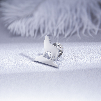 Roostevabast terasest hundiloomaga pross meeste ülikonna jakiga rinnanõel peiupoegade pulmaaksessuaarid trendikas punkstiilis