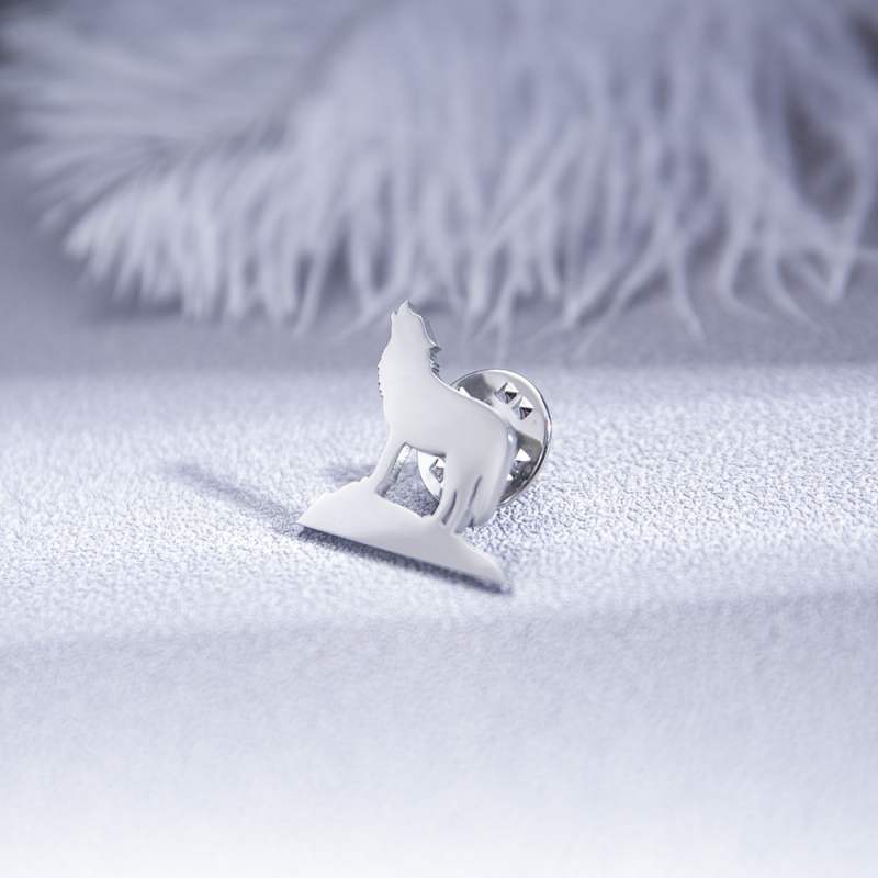 Roostevabast terasest hundiloomaga pross meeste ülikonna jakiga rinnanõel peiupoegade pulmaaksessuaarid trendikas punkstiilis