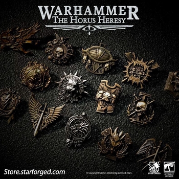 Warhammer 30K Burning Galaxy-Honor Battlegroupi embleemi pross ümberringi