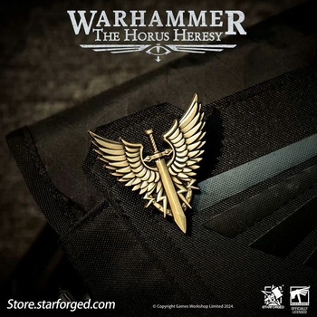 Warhammer 30K Burning Galaxy-Honor Battlegroupi embleemi pross ümberringi