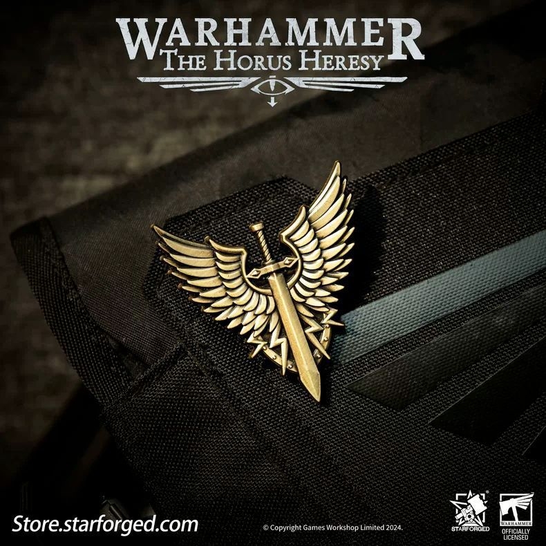 Warhammer 30K Burning Galaxy-Honor Battlegroupi embleemi pross ümberringi