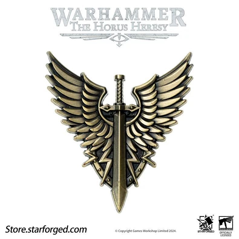 Warhammer 30K Burning Galaxy-Honor Battlegroupi embleemi pross ümberringi