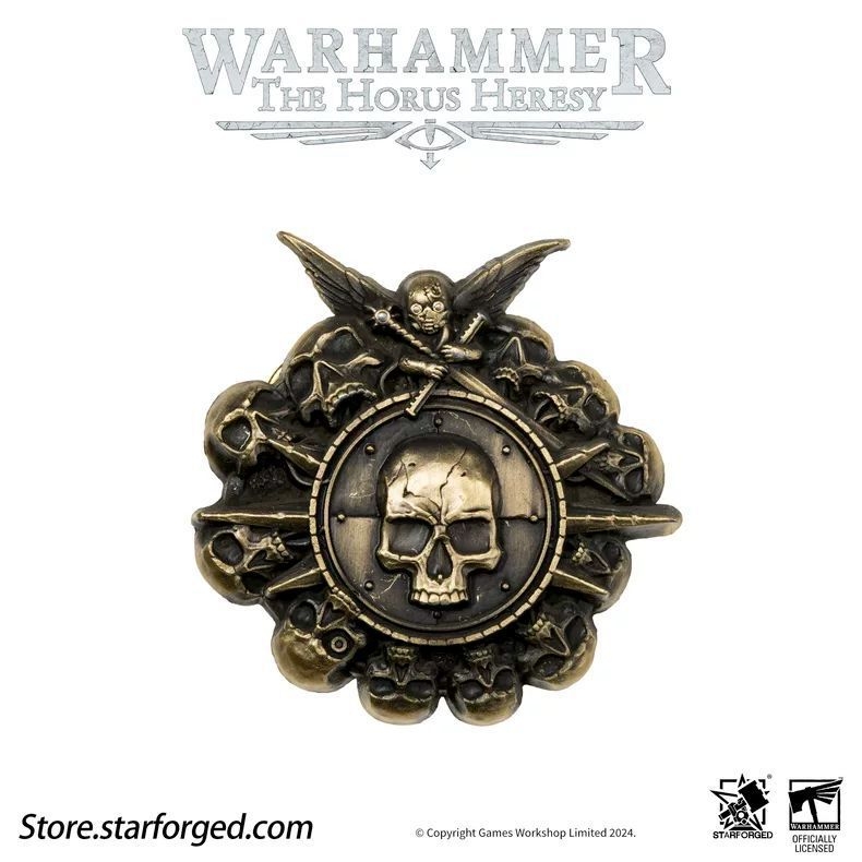 Warhammer 30K Burning Galaxy-Honor Battlegroupi embleemi pross ümberringi