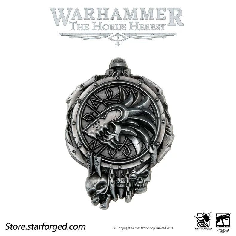 Warhammer 30K Burning Galaxy-Honor Battlegroupi embleemi pross ümberringi