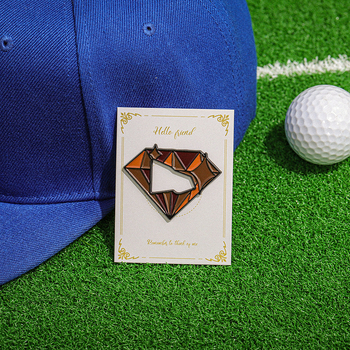 Metallikvärviga ristiäärisega uue ajastu mütsi nööpnõelad Mehhiko pesapallimütsi dekoratiivsed rõivaklambrid mütsi nööpnõelad