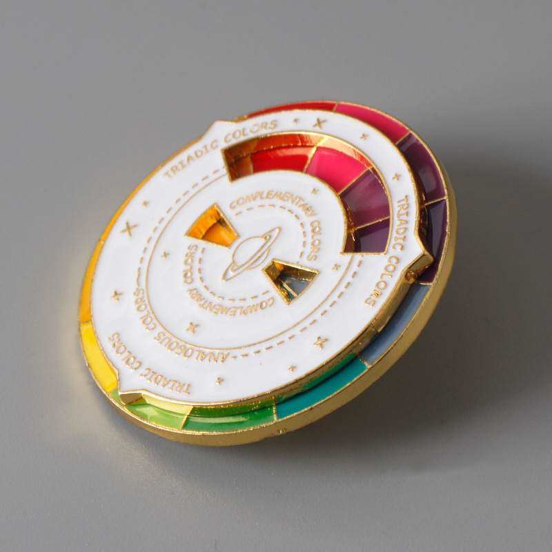 Uus minu värviline plaadimängija pross, armas loominguline riidekott, aksessuaarid, piiriülene kuum metallmärk