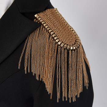 Rūpnīcas tiešā piegāde, jaunas modes dimanta epaulettes ar pušķīšu uzvalku, veiktspējas apģērbu ķēdes aksesuāri, atmosfēras dizains, vairumtirdzniecība