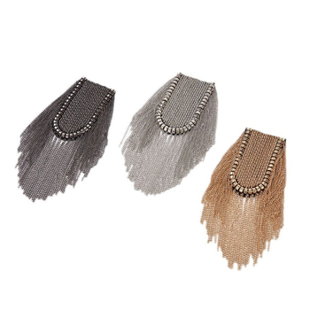 Rūpnīcas tiešā piegāde, jaunas modes dimanta epaulettes ar pušķīšu uzvalku, veiktspējas apģērbu ķēdes aksesuāri, atmosfēras dizains, vairumtirdzniecība