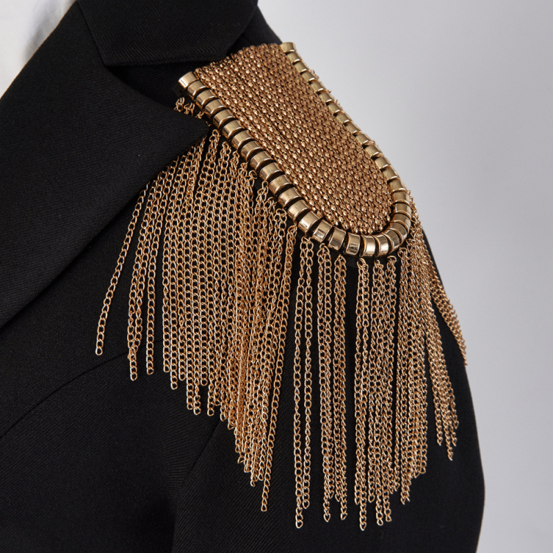 Rūpnīcas tiešā piegāde, jaunas modes dimanta epaulettes ar pušķīšu uzvalku, veiktspējas apģērbu ķēdes aksesuāri, atmosfēras dizains, vairumtirdzniecība