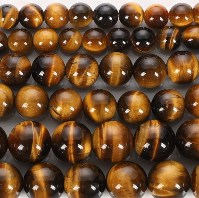 Mărgele naturale de ochi de tigru, piatră vrac, galben, ochi de tigru, mărgele rotunde, colier, brățară, accesorii de bijuterii DIY, produse semifinite, en-gros