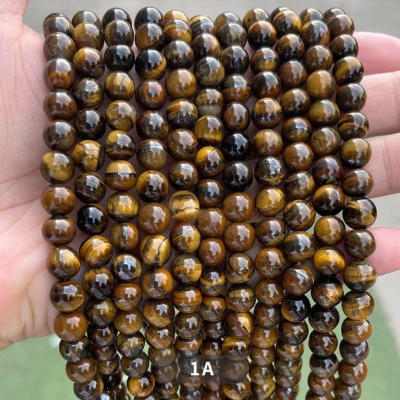 Mărgele naturale de ochi de tigru, piatră vrac, galben, ochi de tigru, mărgele rotunde, colier, brățară, accesorii de bijuterii DIY, produse semifinite, en-gros