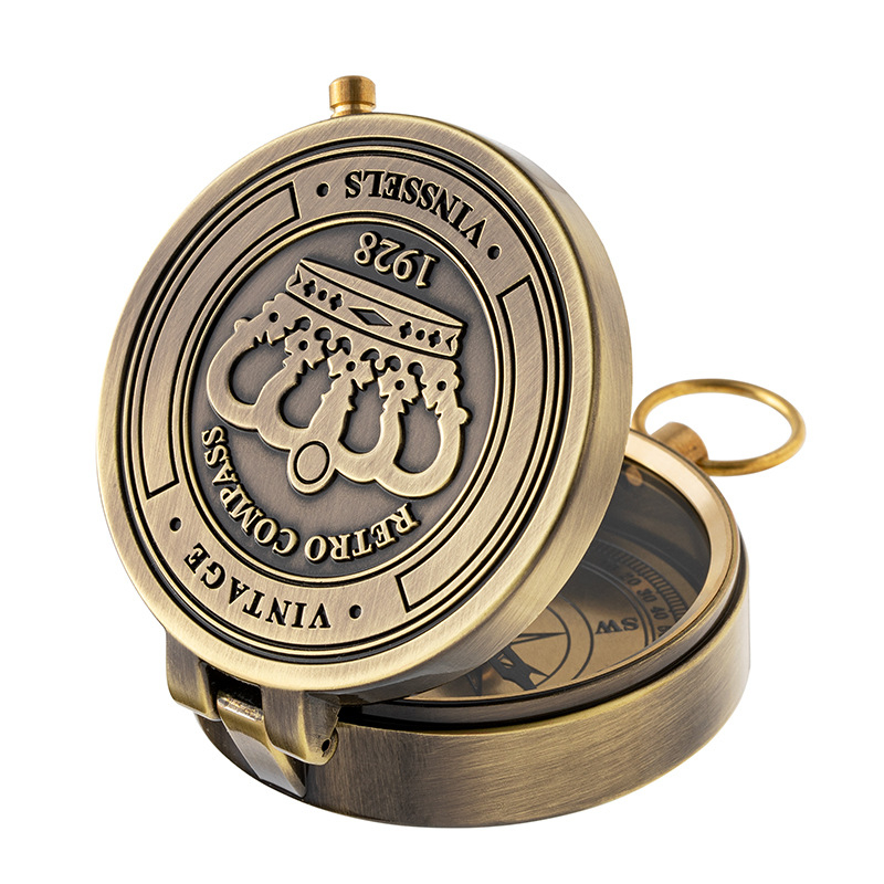 Euroopa retro nostalgiline kompass õues kasutatav metallist kompass keskaegse õppekaunistuse kaunistused kingituseks fotograafia rekvisiidid