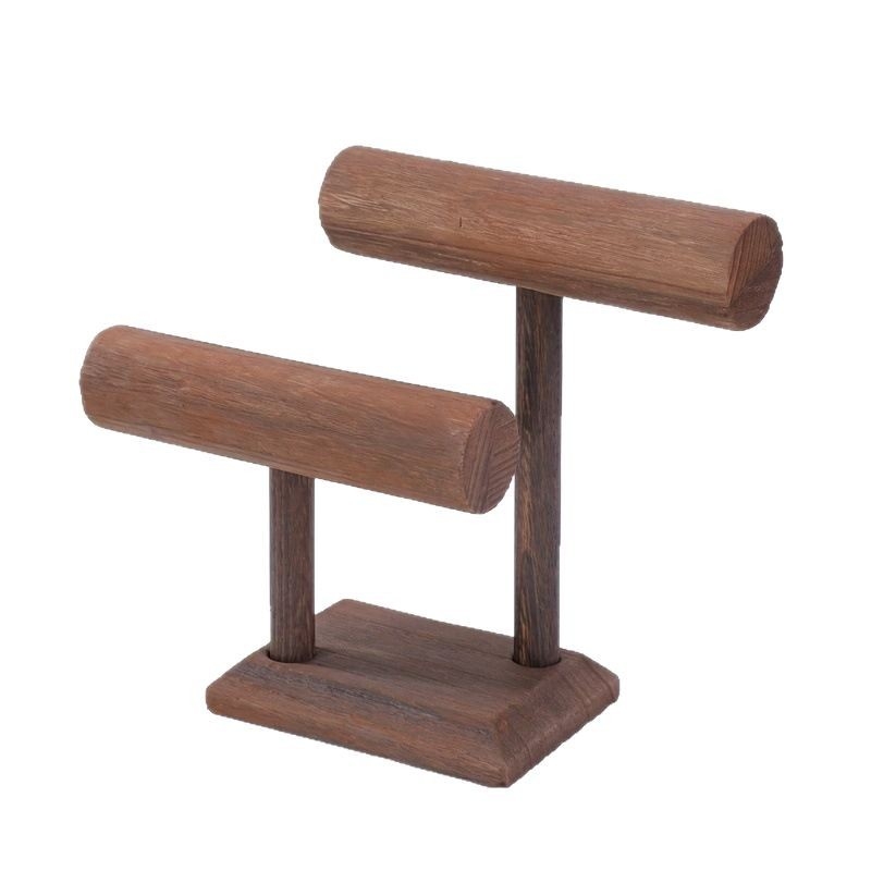 Puidust ehete käevõrude vitriin, täispuidust kaelakeede ehete hoiuriiul, põletatud ehete riiul, kellade hoiustamine