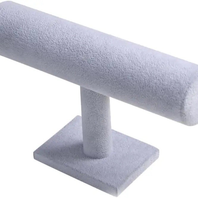 Flanelinis viensluoksnis ir dvisluoksnis apyrankių stovas papuošalams papuošalų demonstravimo stovas laikrodžių apyrankių stovas apyrankių laikymo lentynėlė