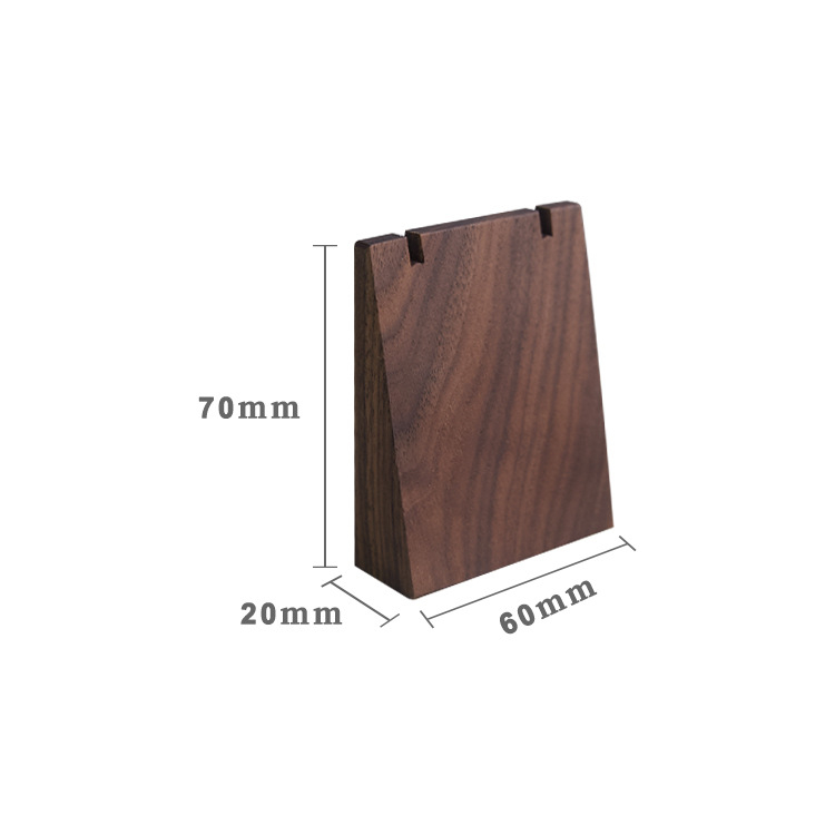 Pähklipuust kallid kõrvarõngad kõrvarõngaste alus täispuidust kaubanduskeskuse lihtne laskmisrekvisiitide kiosk ehete vitriin