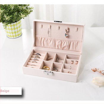 Kerge luksuslik ruudukujuline ehtekarp, kõrge värviväärtus, suure mahutavusega multifunktsionaalne sõrmuste kõrvarõngaste kaelakee hoiukarp, trendikas Euroopa ja Ameerika väliskaubandus