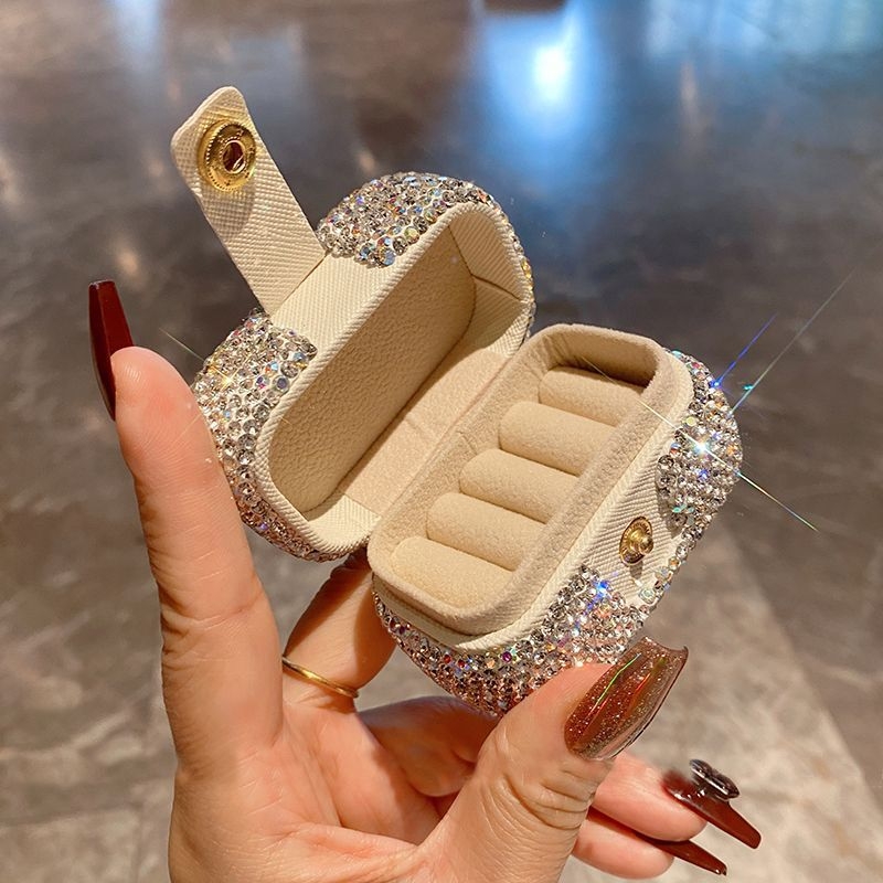 Kerge luksuslik ruudukujuline ehtekarp, kõrge värviväärtus, suure mahutavusega multifunktsionaalne sõrmuste kõrvarõngaste kaelakee hoiukarp, trendikas Euroopa ja Ameerika väliskaubandus