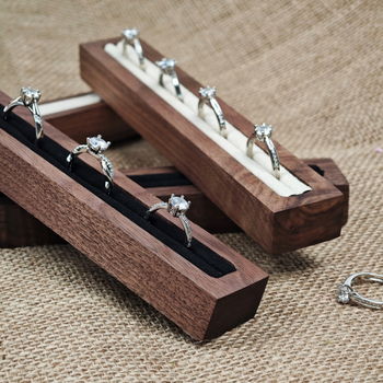 Garš bāra letes dekors, displeja aksesuāri, gredzens, auskari ar auskariem, rotaslietu glabāšanas paplāte, rotaslietu plaukts, valriekstu rotaslietu displejs