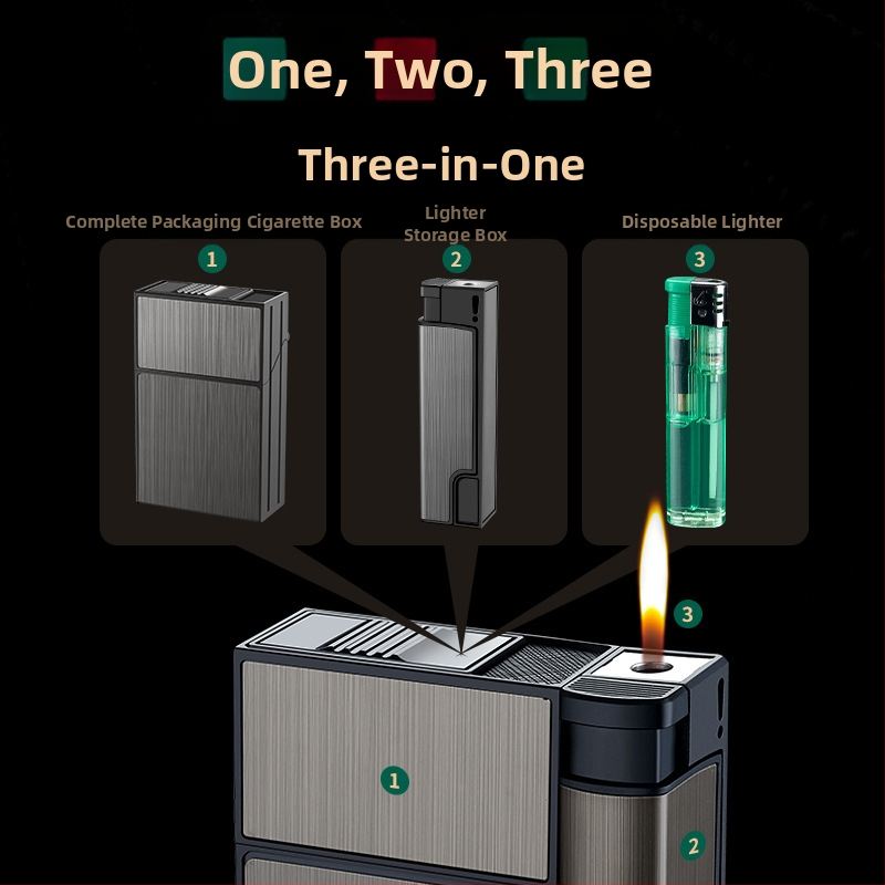 Персонализирана преносима табакера с фойерверки, интегрирана табакера с двойна употреба, три в едно, креативна табакера за гадже, подаръци на едро