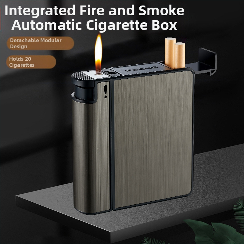 YH103 eemaldatav tulemasina sigaretiümbris integreeritud 20 paksendatud niiskuskindla hulgimüügi suitsetamiskomplekt