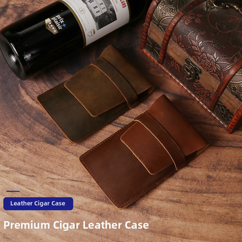 Jiteng jauna ādas cigāru soma Crazy Horse 3 iepakojumu cigāru uzglabāšanas ādas maciņš ūdensnecaurlaidīgs cigāru ādas maciņš rūpnīcas vairumtirdzniecība