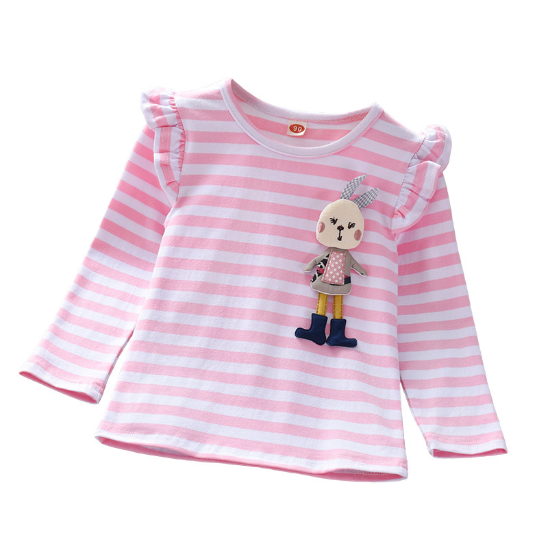 Djevojačka majica dugih rukava, dječja jesenska majica s okruglim izrezom za proljeće i jesen 2025., Styline Base Shirt