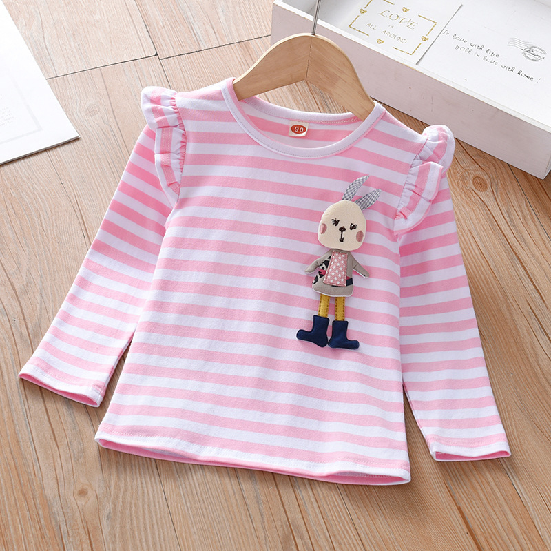 Djevojačka majica dugih rukava, dječja jesenska majica s okruglim izrezom za proljeće i jesen 2025., Styline Base Shirt