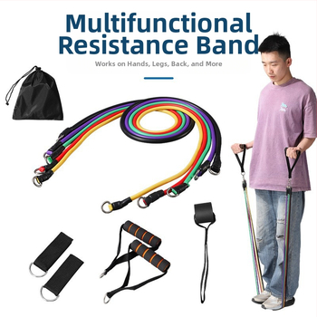 TEP11-osaline komplekt tõmbeköit, elastne multifunktsionaalne tõmbevöö, meestele ja naistele mõeldud treeningköis, tõmbeköis